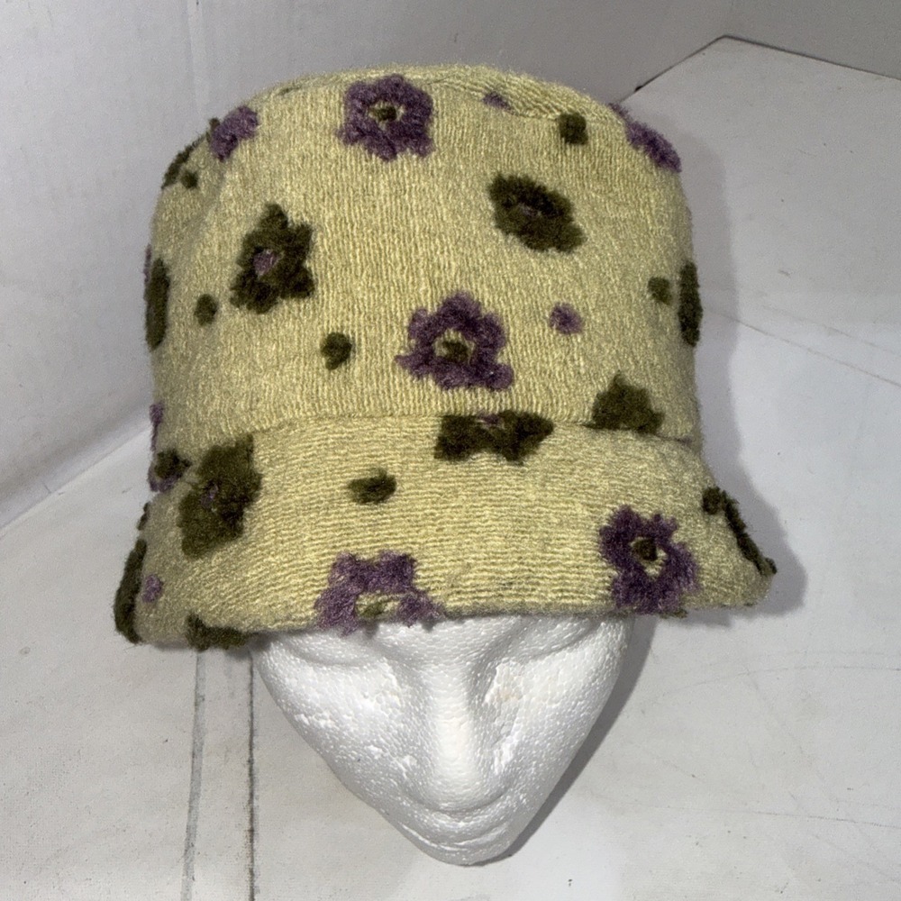 Vintage Y2K Norbu Rabbit Hair Lightweight Floral Cloche One Size Women's Hat